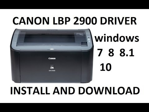 download canon printer drivers lbp2900b